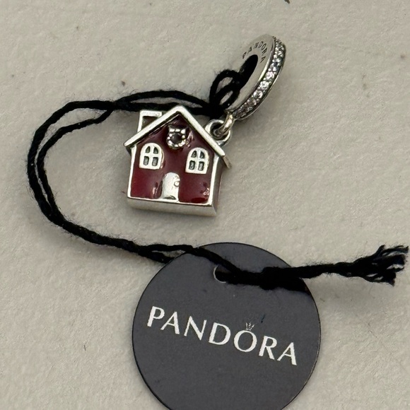 Pandora Christmas House, Dangle Charm, Red Enamel #797517EN27 - Picture 1 of 9